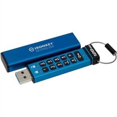 Kingston IronKey Keypad 200 - USB flash drive - 128 GB