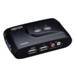 Tripp Lite 2-Port Desktop Compact USB KVM Switch with Audio & Cable Kit - KVM switch - 2 ports