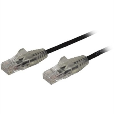 StarTech.com 6 ft CAT6 Cable - Black Slim CAT6 Patch Cable - Snagless RJ45 Connectors - LSZH