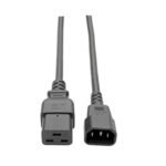 Tripp Lite 10ft Power Cord Adapter Cable C19 to C14 10A 16AWG 10' - power cable - IEC 60320 C14 to IEC 60320 C19 - 6 ft