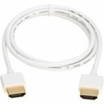 SLIM HDMI CBL UHD 4K WHITE 3FT