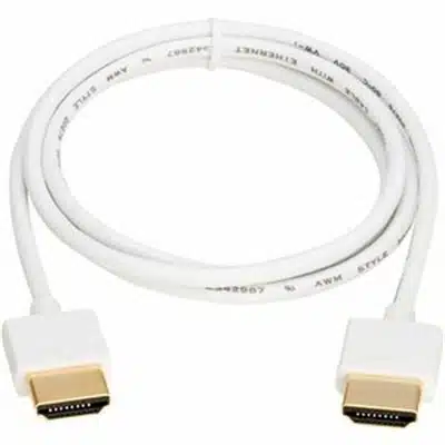 SLIM HDMI CBL UHD 4K WHITE 3FT