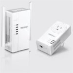 TRENDnet WiFi Everywhere Powerline AV2 Wireless Kit - powerline adapter kit - 802.11a/b/g/n/ac - wall-pluggable